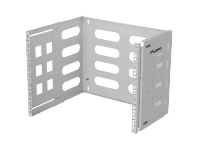 Skládací držák pro montáž na stěnu 19" 8U 497x400/240 šedý lanberg