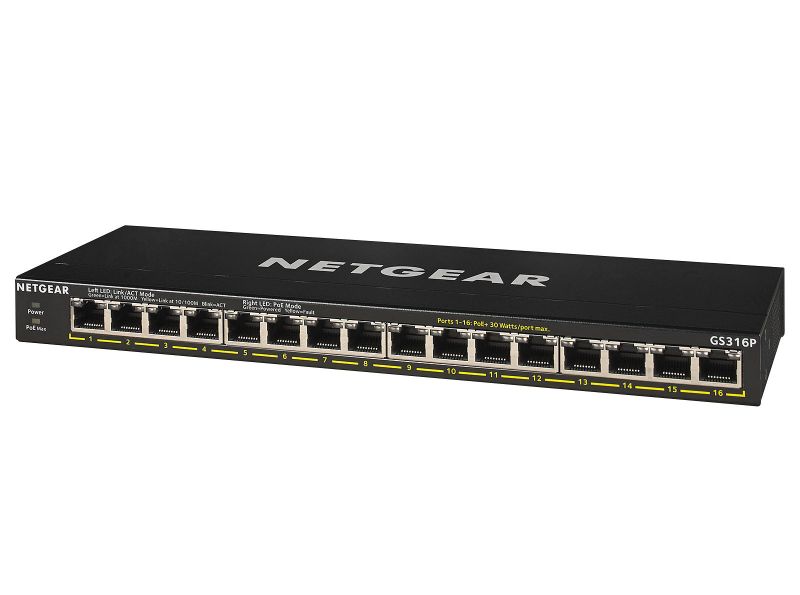 Netgear 16PT ge unmanaged swch w/poe/poe+