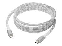 USB kabel - USB-C (M) do USB-C (M) - USB 2.0 - 2.5 m - USB napájení (100W), pletený, 100 % recyklovaný plast