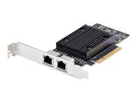Startech - Sítový adaptér - PCIe 3.0 x8 nízký profil - Gigabit Ethernet / 10Gb Ethernet x 2 - cerná - kompatibilní s TAA