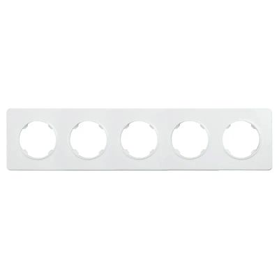 Pětinásobný rámeček ELECTROMALT OVAL OVA1005W, bílý