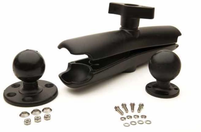 RAM MOUNT KIT, ROUND BASE, LONG ARM, 13 inches (330mm), BALL FOR VEHICLE DOCK REAR