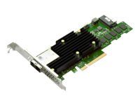 Řadič úložiště (RAID) - 16 Kanál - SATA 6Gb/s / SAS 12Gb/s / PCIe 4.0 (NVMe) - RAID 0, 1, 5, 6, 10, 50, JBOD, 60 - PCIe 4.0 x8