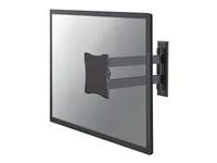 Držák - plný pohyb - pro Displej LCD - černá - velikost obrazovky: 10"-27" - montáž na stěnu