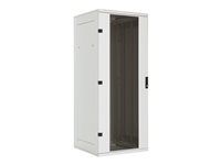 19 stojanový rozvaděč rozebíratelný 47U/800x800mm prosklené dveře, IP20 nosnost 800kg světle šedý RAL7035