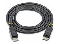 Kabel DisplayPort - DisplayPort (M) do DisplayPort (M) - 50 cm - opatřený západkou - černá
