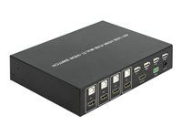 Přepínač KVM / audio / USB - 4 x KVM / zvuk / USB - 1 místní uživatel - desktop