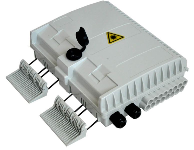 FTTH Box velký, 16xSC, LC, E2000, plast