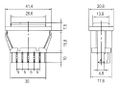 Přepínač kolébkový auto 20A/12VDC prosvětlený