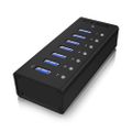 RAIDSONIC ICY BOX - USB 3.0 HUB  12V 3A 7portů
