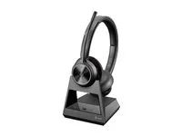 Savi 7300 series - náhlavní souprava - náhlavní - DECT - bezdrátový - adaptér USB-A přes DECT - černá - certifikováno pro Microsoft Teams, certifikováno UC