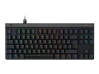 Klávesnice - TKL - podsvícení - USB - QWERTY - britská - klávesový spínač: GL Tactile - černá