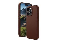 Zadní kryt pro mobilní telefon - kompatibilita s MagSafe - kůže full-grain - dark tan - pro Apple iPhone 16 Pro
