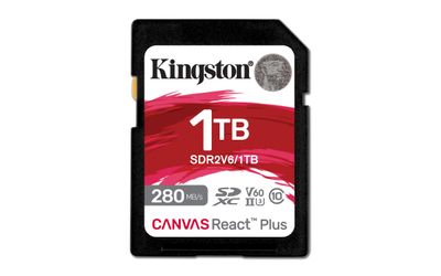 Kingston Canvas React Plus/SDXC/1TB/UHS-II U3 / Class 10