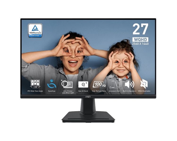 MSI Pro/MP275Q/27"/IPS/QHD/100Hz/1ms/Černá/3R