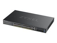 Přepínač - řízený - 24 x 10/100/1000 (PoE+) + 4 x kombinace Gigabit SFP - Lze montovat do rozvaděče - PoE+ (375 W)