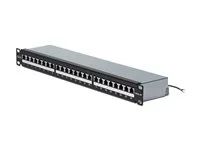Startech - Propojovací panel - 110 punch-down - montáž do racku - CAT 6a - STP - RJ-45 X 24 - stríbrná - 1U - 19" - kompatibilní s TAA