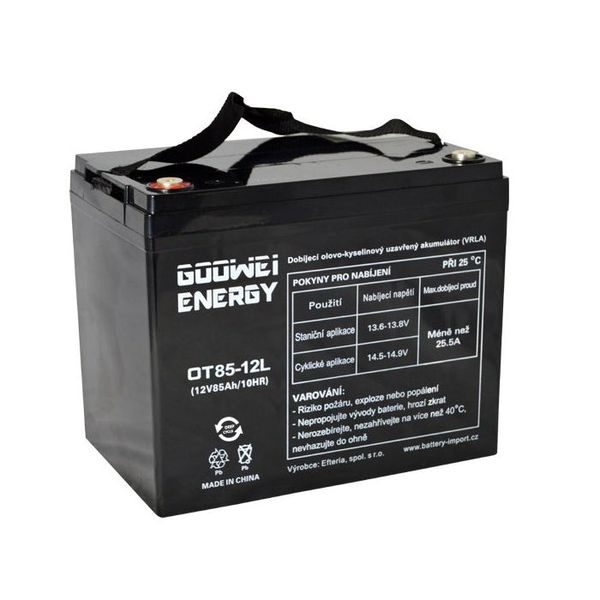 Trakční olověný akumulátor 12V 85Ah GOOWEI ENERGY OTL85-12 DEEP CYCLE
