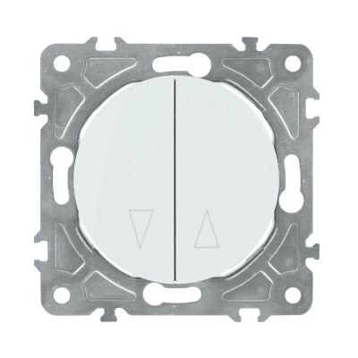 Spínač na rolety ELECTROMALT OVAL OVA1030W bílý
