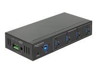 Rozbočovač - 4 x SuperSpeed USB 3.0 - pro připevnění na zeď - DC napájení