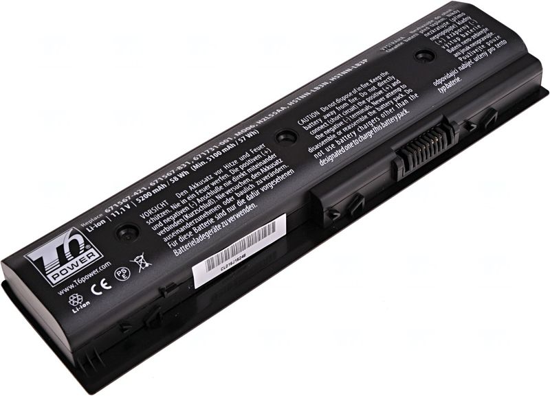 Baterie T6 Power pro HP Pavilion dv4-5000, dv6-7000, dv7-7000, m6-1000, 5200mAh, 58Wh, 6cell