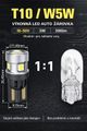 Autožárovka LED T10 9-50V CARCLEVER 952035cb 6LED/3030SMD CAN-Bus bílá 2ks