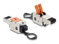 RJ45 plug with clamp lock 2 pin+/- tool