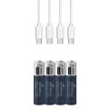 MEDIARANGE Baterie nabíjecí AAA, USB-C, 4 ks