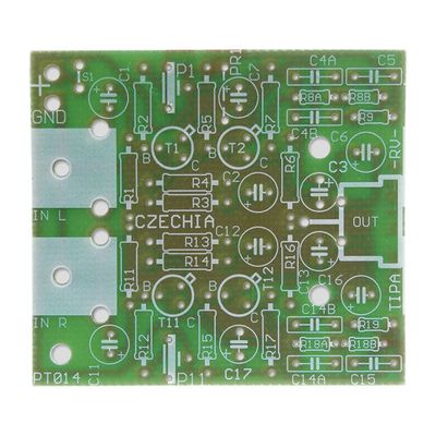 Plošný spoj TIPA PT014 Předzesilovač pro gramofon s magnetodynamickou přenoskou
