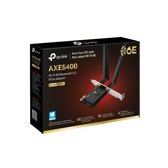 TP-Link Archer TXE72E AXE5400 Wi-Fi 6E Bluetooth 5