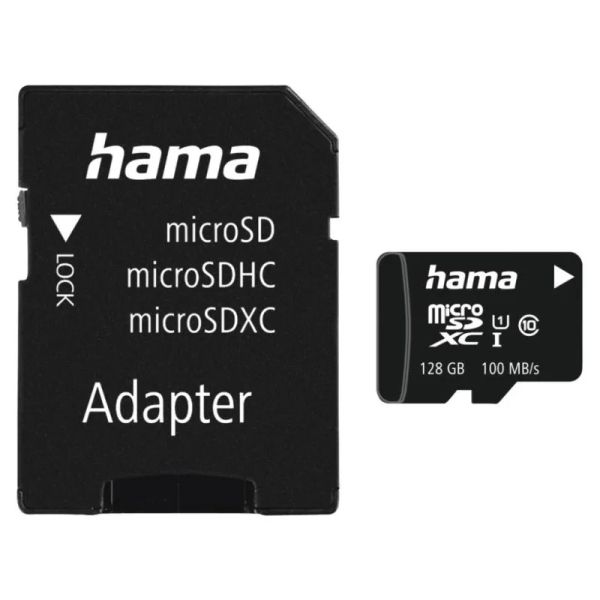 HAMA microSDXC 128 GB 100 MB/s Class 10 UHS-I