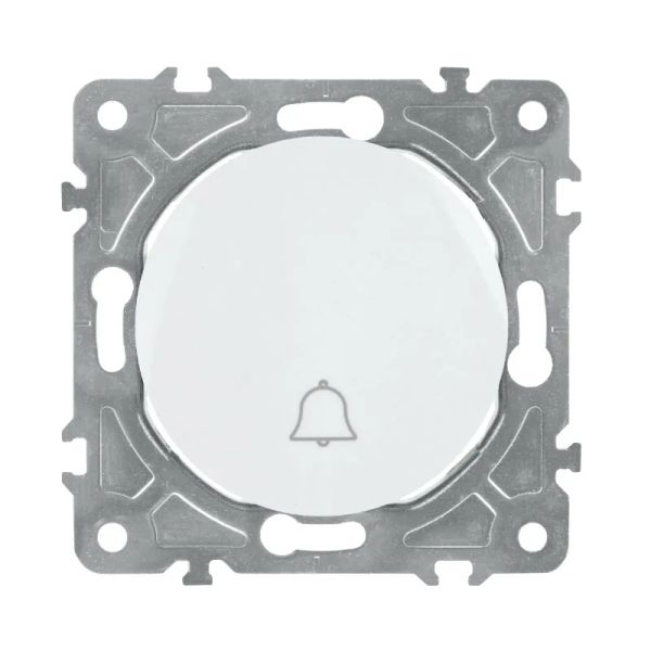 Zvonkový spínač ELECTROMALT OVAL OVA1020W, bílý