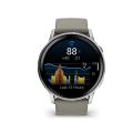 GARMIN VENU 4, Chytré hodinky, Silver + Gray 45