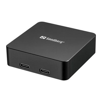 Sandberg 3in1 Magnet Powerbank 5000 mAh, magnetická powerbanka s bezdrátovým nabíjením, černá