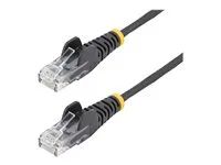 Category 6 - 28AWG (N6PAT300CMBKS) - Patch kabel - RJ-45 (M) do RJ-45 (M) - 3 m - CAT 6 - provedení bez hrbolků - černá