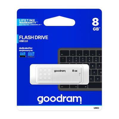 Flash disk GOODRAM USB 2.0 8GB bílý