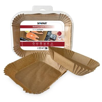 ScanPart Obdélníková papírová forma do horkovzdušné fritézy 30 × 20 cm, 100 ks