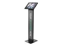 Black - Stojan - pro tablet - brandable - uzamykatelný - kov, polypropylen - černá - velikost obrazovky: 13" - montážní rozhraní: 100 x 100 mm - podlahové provedení - pro Apple 13-inch iPad Air (M2, M3)