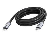 Vision - USB kabel - USB-C (M) do USB-C (M) - USB 3.2 - 3 A - 5 m - USB napájení (100W), podpora 4K60Hz, až 20 Gbps rychlost prenosu dat - cerná
