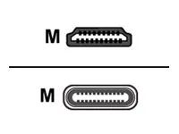 Kabel adaptéru - USB-C s piny (male) do HDMI s piny (male) - 2.4 m - podporuje 4K - pro P/N: FT2-202-ELEC-PTL-B, FT2-500-ELEC-PTL-B