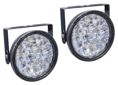 Světla denního svícení kruhová 18 LED/12V