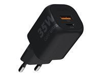 Síťový adaptér - GaN2 Ultra - 35 Watt - PD, QC 3.0 - 2 výstupní konektory (USB-C, USB) - černá