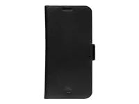 Pouzdro s klopou pro mobilní telefon - kůže full-grain - černá - pro Samsung Galaxy S22