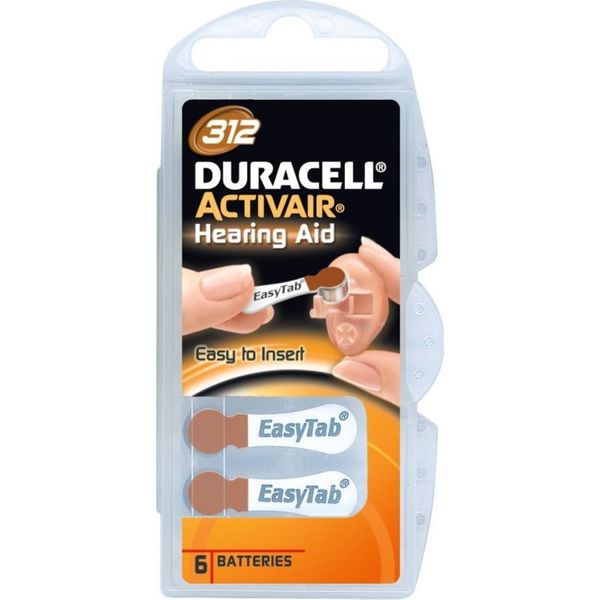 DURACELL Activair 312, Baterie do nač. přístrojů