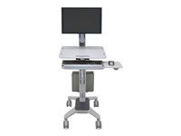 Vozík - pro LCD displej / PC vybavení - šedá - velikost obrazovky: až do 30"