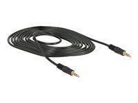 Audio kabel - mini-phone stereo 3.5 mm s piny (male) do mini-phone stereo 3.5 mm s piny (male) - 2 m - černá