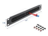 Delock 12  Cable Management Brush Strip
