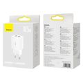 Adaptér USB BASESUS Compact White 2xUSB