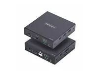 Startech HDMI KVM Extender Over IP Network, 4K 60Hz, Driverless - Sada vysílace a prijímace - video/audio/USB extendér - HDMI