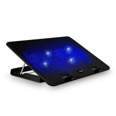 EVOLVEO A101, chladící podložka pro notebook, 2x ventilátor, modré podsvícení